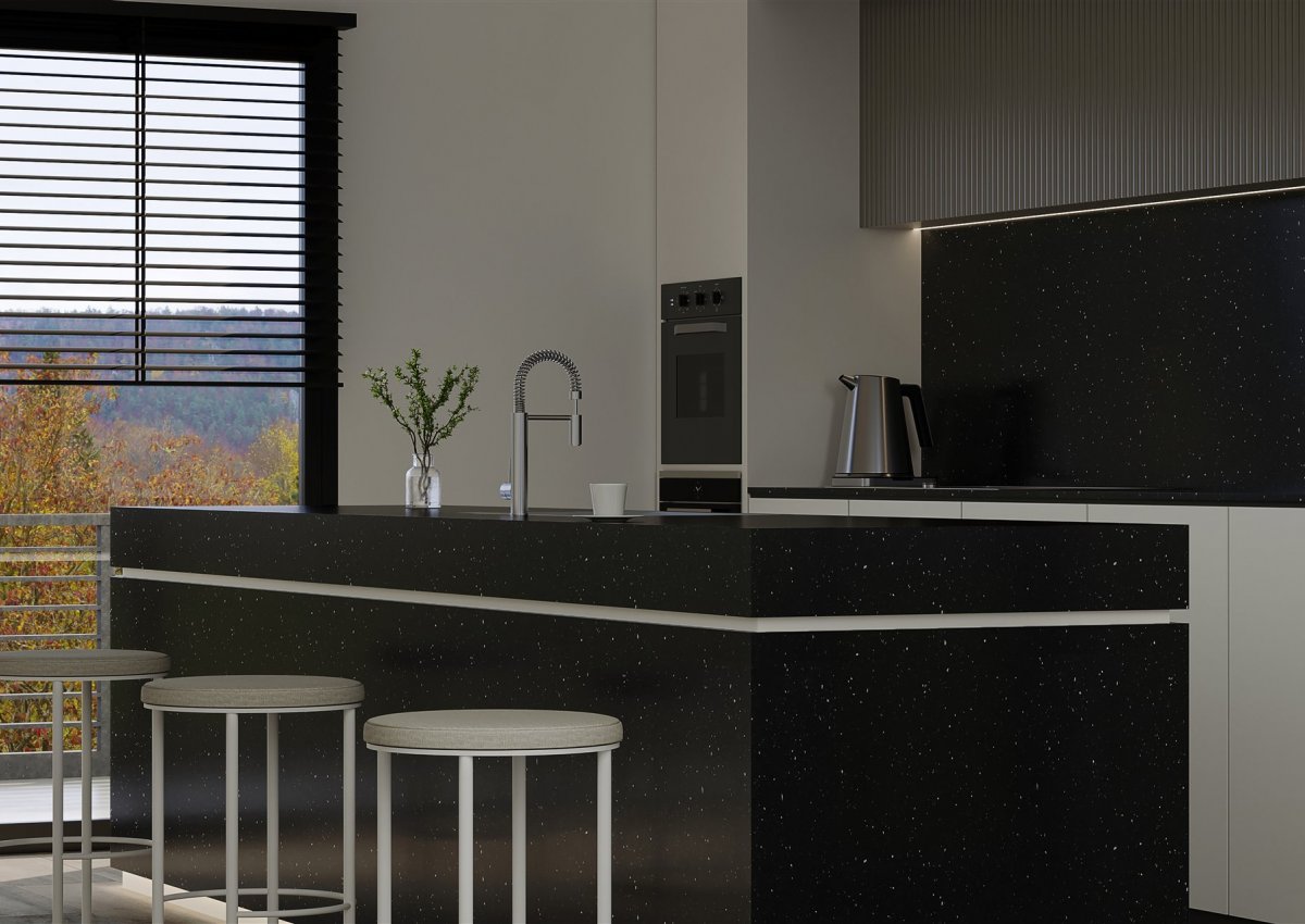 5701 - Lusida Black Mutfak Tezgahı